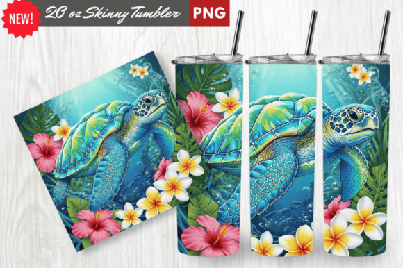 Download Crystal Shell Sea Turtle Tumbler Wrap - Premium Bundle