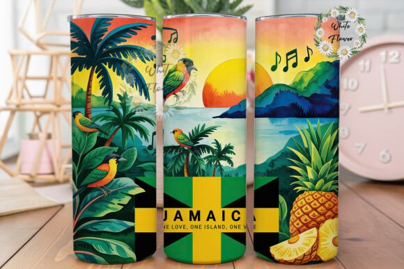 Download Tropical Jamaica Bird Pineapple Tumbler - Premium Resources