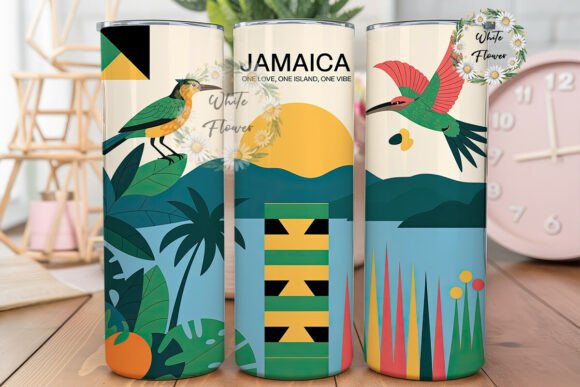Download Tropical Jamaica Bird Pineapple Tumbler - Premium Resources